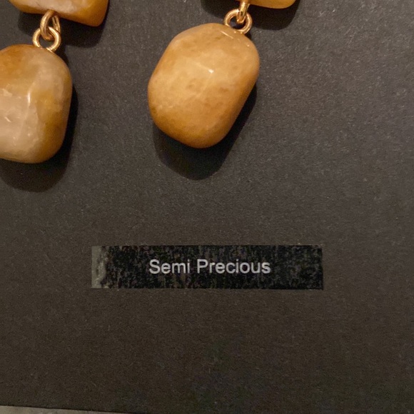 New with tags ladies semi precious stone drop earrings - Picture 2 of 3